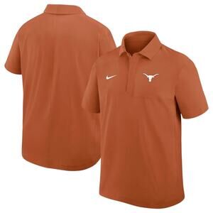 Nike Men's Texas Longhorns Desert Orange Dri-Fit Woven Polo Size XL NWT